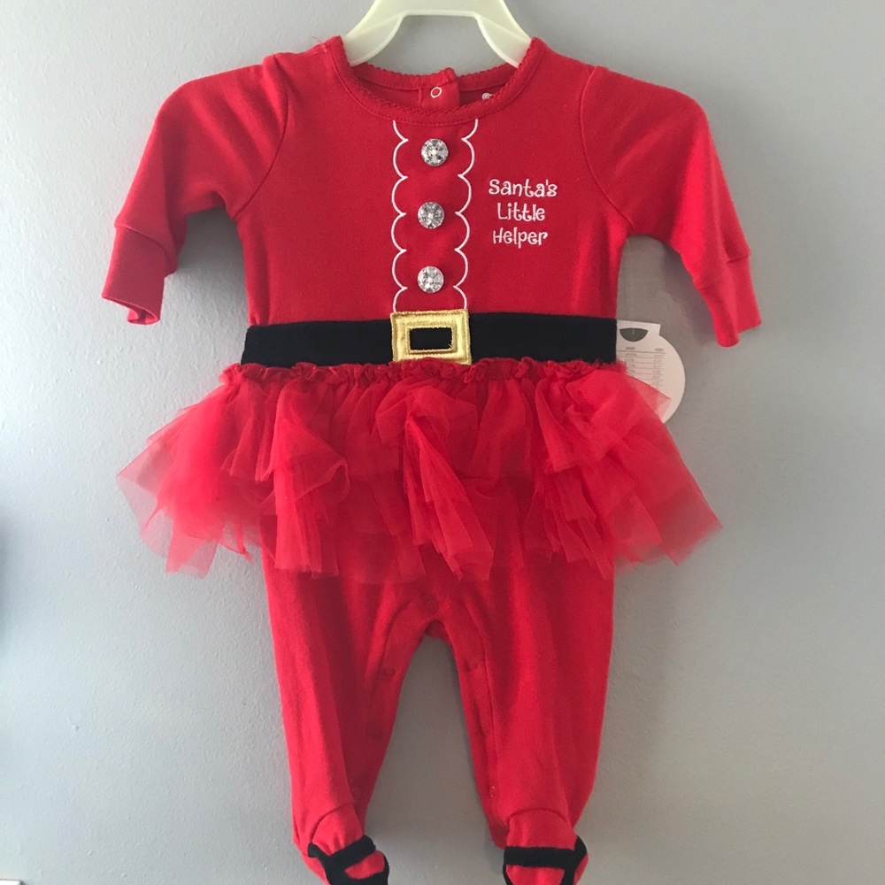 “🎅🏻Santa ’s Little Helper” Baby Holiday Outfit